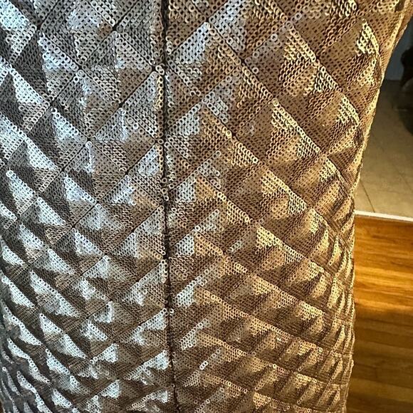 June & Hudson Metallic Romper Sequins Jumper Silver - Picture 6 of 7